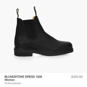 BLUNDSTONES chisel toe black leather